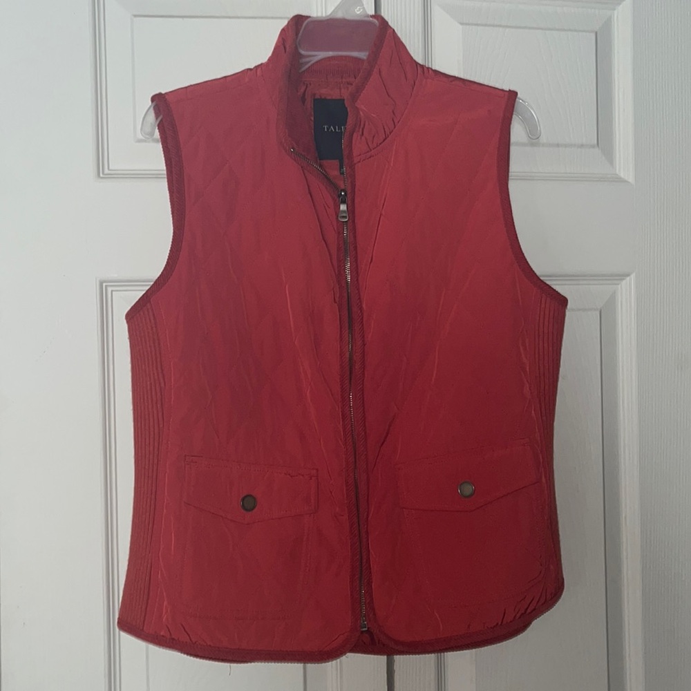 Talbots Red Puffer Vest woman M
